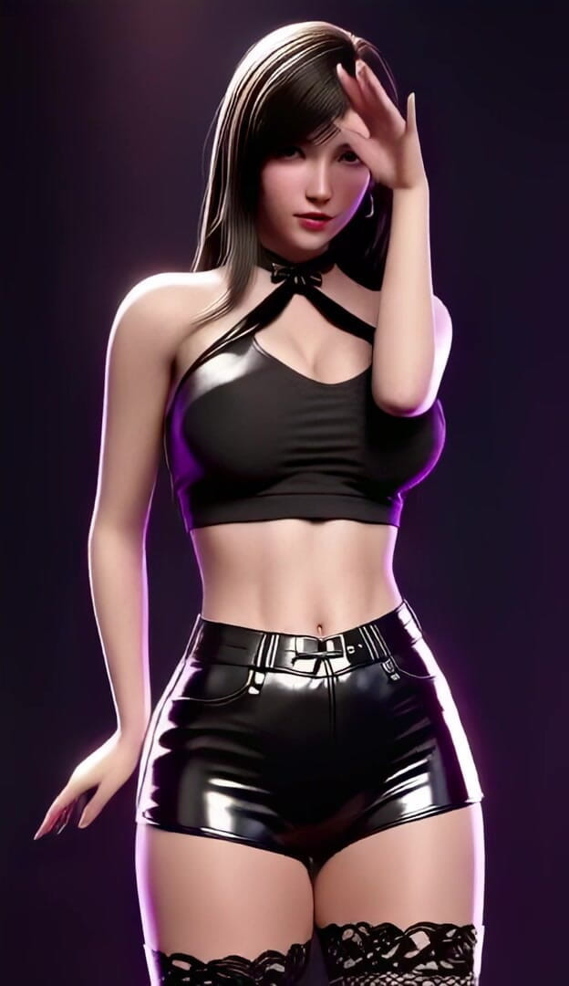 3D-Hentai Games: Tifa的激烈舞蹈（hellovenus - 我生病了）