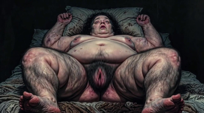 YOUR BEST FANTASY: Horny Fat BBW Hairy Pussy Solo Masturbation - Moaning Wet Bush...