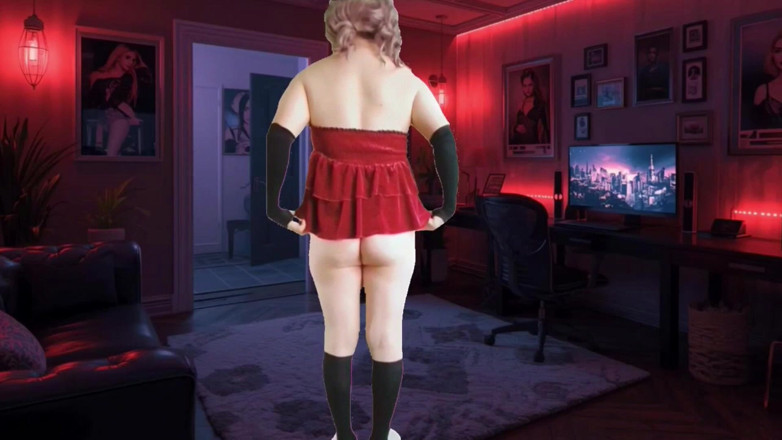 Kitty_Cross: Bubble Butt Model Shemale Crossdresser