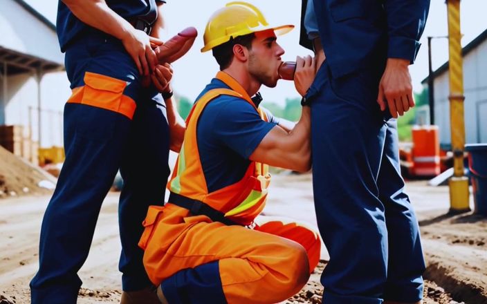Real narrated fantasy: Construction Blowjob. Part 4