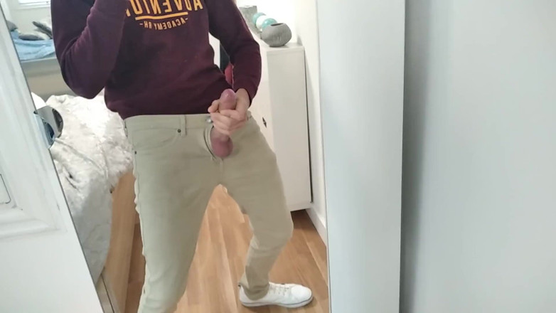 Elvissc: Amateur Man Jerking Big Cock Very Hard and Venous Before...