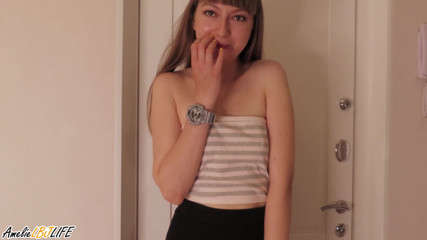 Amelie Dubon: Pieprzona dziewczyna w różnych pozach w domu podczas oczekiwania na żonę...