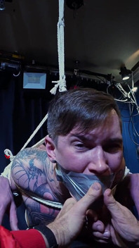 Nicky Predicament Bondage with Socks Gagging