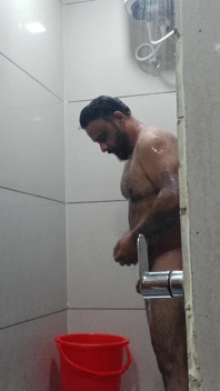 Hot Daady Nude Bathing Show