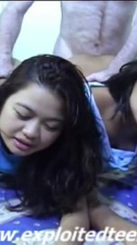 Exclusive Filipino Amateurs Mary, Sarah Do Lesbian Cunnilingus, Threesome, Pussy to Mouth, Cum in Mouth Brilliant Action.