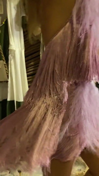 Pinkes Modekleid