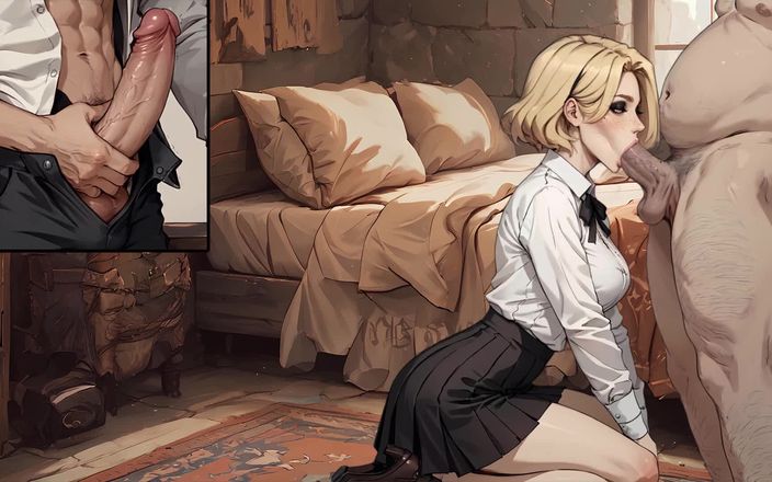 Dirty GamesXxX: College of Mysteria: Boyfriend Jerking off and Watch His Girl...