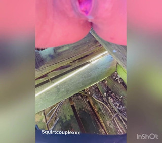 Spuirtcouplexxxx: Pancutan mani di luar dan berkongkek di tempat duduk pemburu...