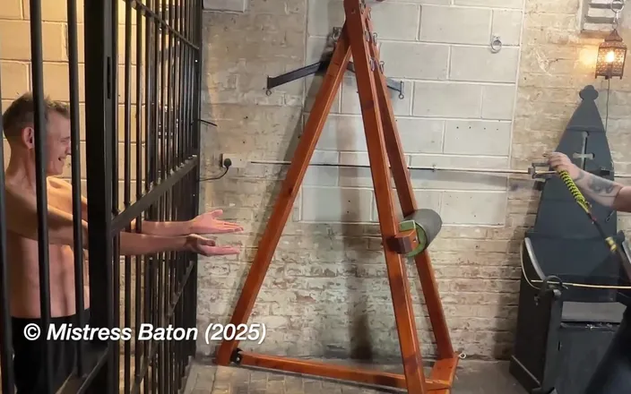 MistressBaton: Prison Exercise Test by Cruel Prison Warden