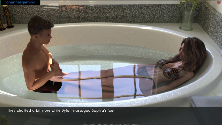 Johannes Gaming: AWAM - Dylan gave Sophia a foot massage in the bath