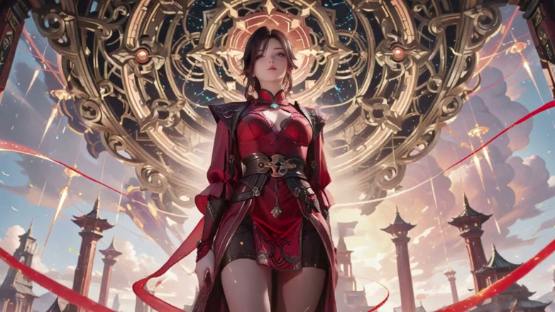 Seraphina Vale: Nữ hoàng áo giáp đỏ trong thành phố nổi! Chọc ghẹo ảo tưởng...