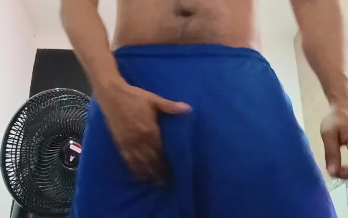 Tommhot: Latino Boy Masturbating His Big Uncut Cock