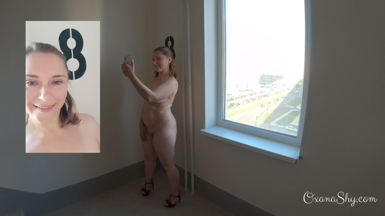 MILF Oxana: Całkowicie nagie selfie ze spermą na twarzy