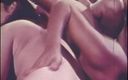 Vintage megastore: Orgie mare într-un film porno retro