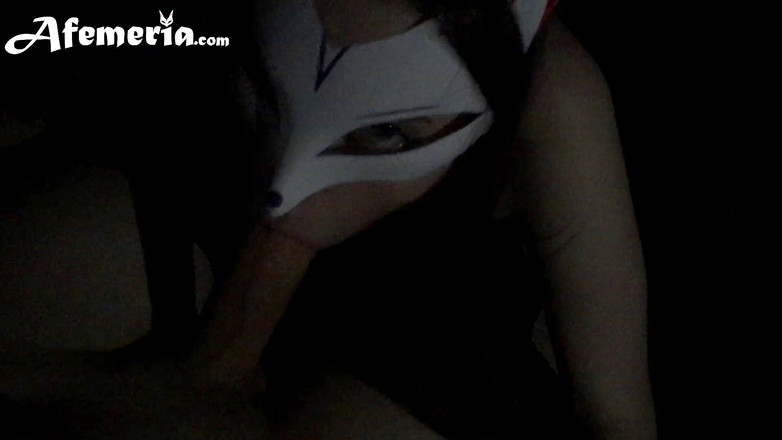 Afemeria: Hot Kitty deep sucking dick before bedtime - amateur couple