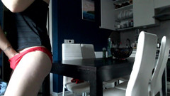 MagicStas: Kemudian saya mengongkek teman wanita di atas meja dapur