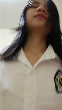 Can't Wait! Stepsister Drops Her Bags and Demands Sex After School