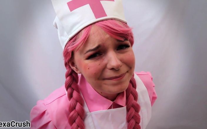 AlexaCrush: Verpleegster Joy mooie doodsangk - opgelegde orgasmes met een Hitachi