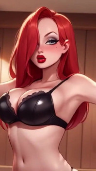कॉस्प्ले. Jessica सौना में बड़े स्तन और गांड उछल रही है