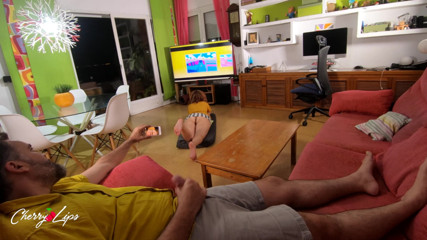 Cherry Lips: My gamer stepsister catches me filming her pussy while she...