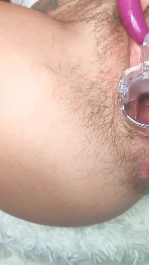 Open pussy using a speculum_orgasm in close up during (Some Luna) Open pussy using a speculum_orgasm in close up during (Some Luna)