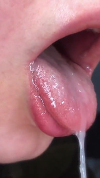 Cum in Condom, Then She Drinks It! Cut Clip