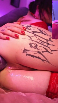 Lena Vesper-Red Lingerie Livestream