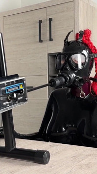 Gas Mask Blowjob Training