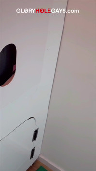 Nervous Straight Guy at the Gloryhole - His First Time Ends in a Huge Cumshot