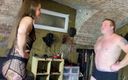 NM fetish femdom videos by Princess Nikki Cruel: Esposa dominante castiga a su marido con duras pegadas de...