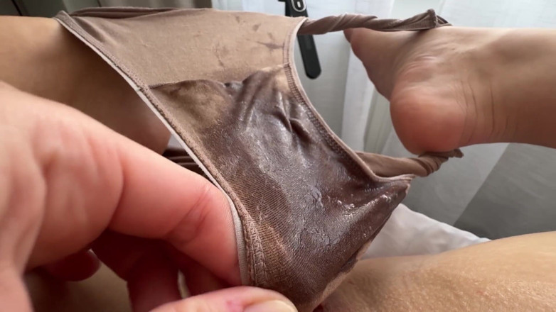 WowMarie: Homemade Wet Panties - Soaking Wet Panty From Hard Masturbation Through...