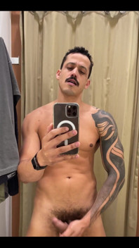 Jerking off in Fitting Room