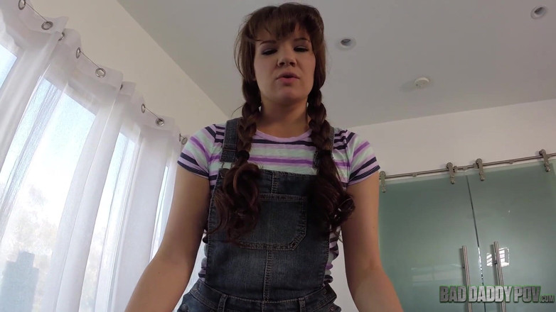 BadStepFamilyPov: Alison Rey gets sprayed from her stepdaddy's cum