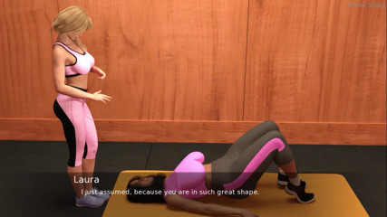 Porny Games: Project hot wife - Getting naked in the gym (64)