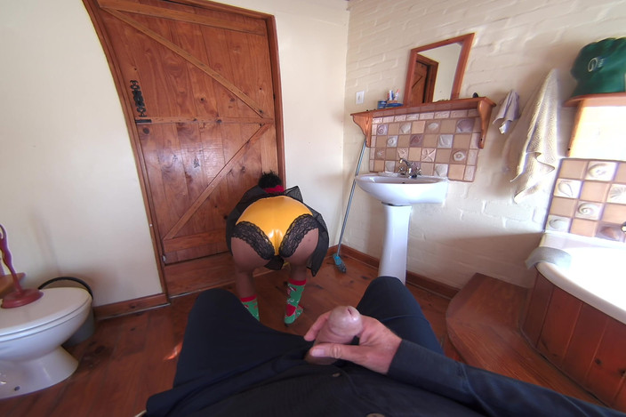 April VR Productions: Il pulitore di cazzo - April productions REALTÀ virtuale