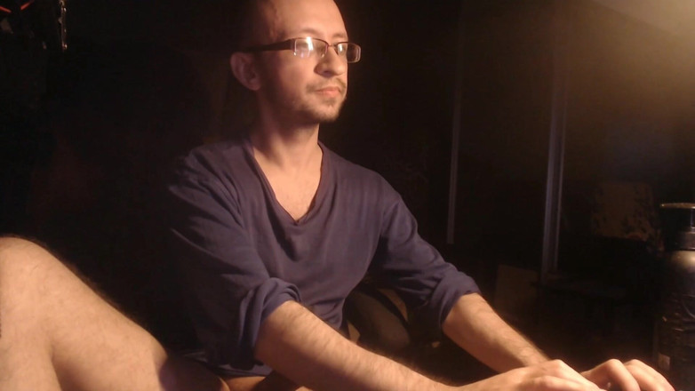 Alex Metallov: A Guy Plays with His Dick During a Webcam Show