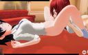 H3DC: 3D-hentai-mädchen und sie wollten meinen schwanz nach lesbenspielen lutschen