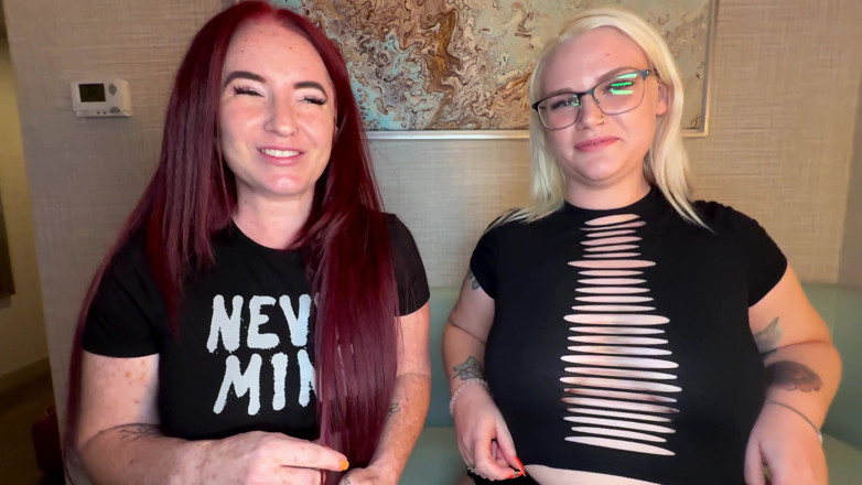 BootynBeast10: Couple Picks up Young Blonde BBW in Hotel Elevator
