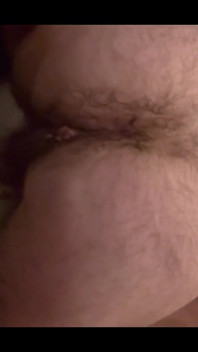 Just Pushing Out a Load From My Hairy Ass