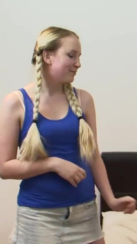 Sweet blonde teen Anna Darling fucked and milked from Max Deeds