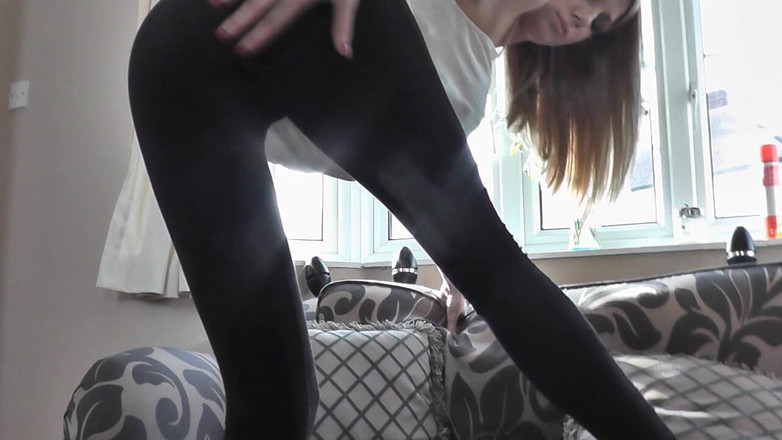 DanielleMaye: Black Cotton Leggings HD