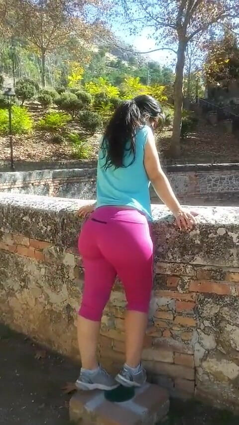 DragonGalaxy11: Horny hiker shows her tits for fun but also gets...