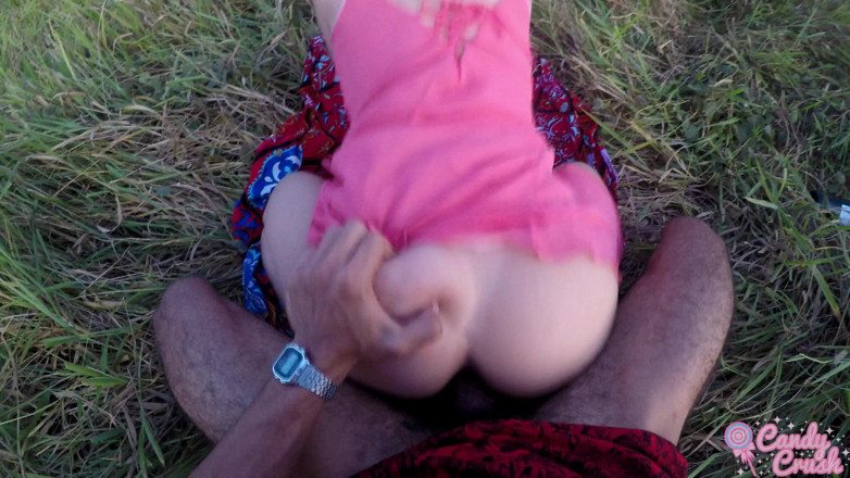 Mano Nico Official: Petite Teen Riding a BBC Outdoors