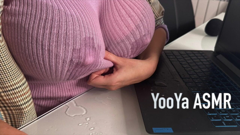 YooYa ASMR: Hot Step Mother Seduces Step Son in the Office