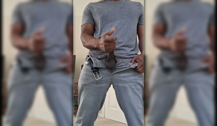 7inchMeatSlab: Busting a Hot Thick Load Before I Leave for Work!