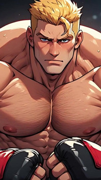 Ken Masters naakte vechter (ai)