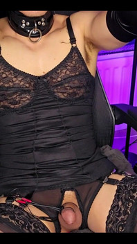 Satin Lingerie & Estim Ruined Orgasm
