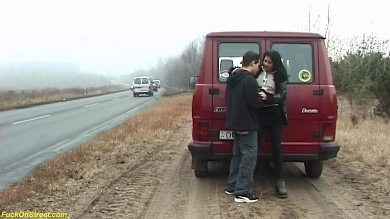 Goldwin pass: Crazy German couple fucking on street