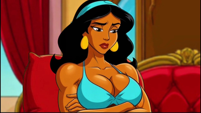 Octopussy Lovers Club: Prenses Jasmine, Aladdin'in Aldatılan Karısı. Cartoon Parody