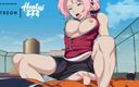 Hentai ZZZ: Sakura скачет на хентай Наруто